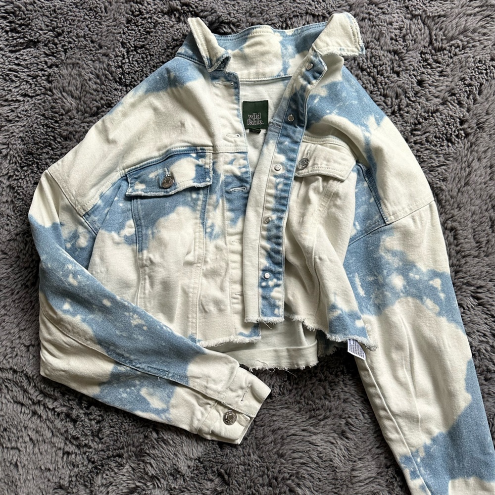 Wild fable XS bleach wash jean jacket